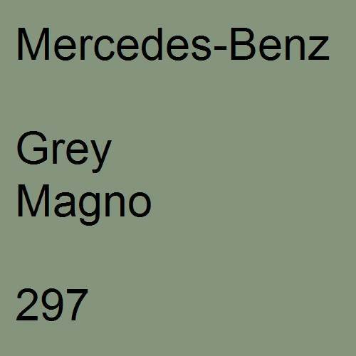 Mercedes-Benz, Grey Magno, 297.